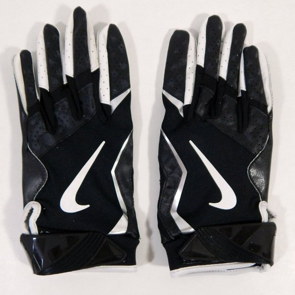 New Men's XL Nike Vapor Jet Football Receiver Black Football Gloves PGF515-010